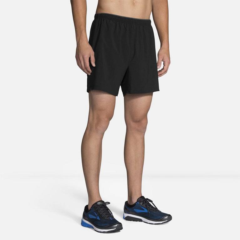 Brooks Go-To 5 - Mens Running Shorts - Grey (98723APWJ)
